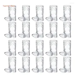 Disposable Cups Straws 20 Count Cowboy Boot S Glasses For Bachelorette Party Themed Gatherings 6XDD