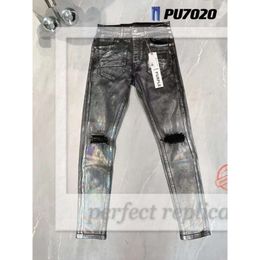 Purple Jeans Denim Jeans Trousers Knee Skinny Straight Size 28-40 Motorcycle Trendy Long Straight High-end Quality Mens Purple Jeans Designer Jean Men Women H 944