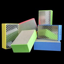 Portable Diamond Hand Polishing Pad 90x55mm/3.54x2.17 inches Abrasive Pads for Glass Tiles Metal Polishing Grinding