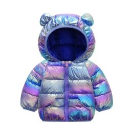Kurtka dziewczynki 2023 Jesienna kurtka dla dziewcząt płaszcz zima dzieci ciepłe z kapturem odzież wierzcha ubrania niemowlęta
