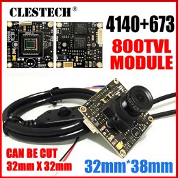 CLESTECH Camera Module Sony Effio CCD 4140+673 800TVL Chip Circuit Board HD CCTV Analogue 960H OSD Cable Microscope DIY Monitoring