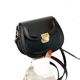 korea Style Fi Crossbody Bags For Women Solid Pu Leather Shoulder Bag Ladies Designer Handbags And Purses l13w#