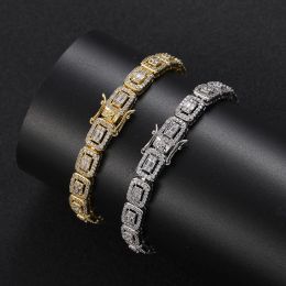 Bracelets 7mm ICED OUT Cubic Zirconia Tennis Bracelet For Men Charm Jewelry Gift BB121