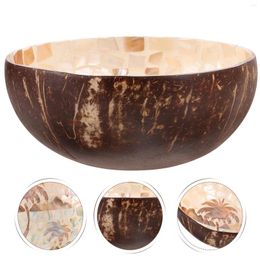 Bowls Decorative Storage Bowl Vanity Tray Multi-function Coconuts Unique For Shell Salad Painting Kitchen
