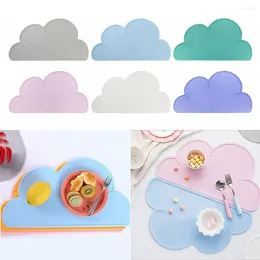 Table Mats Silicone Tableware Mat Durable Reusable Cloud Placemat Non Slip Easy To Clean Tablecloth