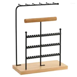 Decorative Plates Jewelry Stand Organizer 5-Tier Necklace Holder Storage Rack Display Earring