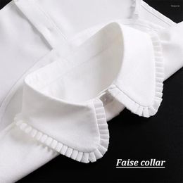 Bow Ties Womens Detachable Fake Collar Black White False Collars Half Shirt Blouse Top Female Sweater Clothes Accessories