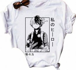 japanese Anime My Hero Academia Graphic Print T Shirt Fi Casual Crew Neck Short Sleeve Plus Size T Shirt Women 62Bp#