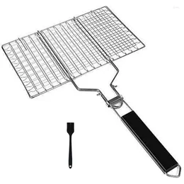 Tools Portable Grill Basket Grilling Foldable BBQ With Removable Handle Perfect For Vegetable