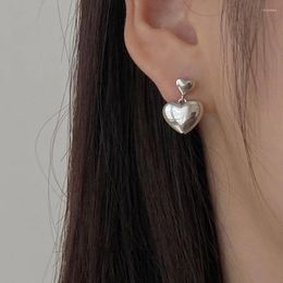 Dangle Earrings Trendy Silver Double Heart For Women Vintage Temperament Drop Earring Jewelry Prevent Allergy Party Accessories Gifts