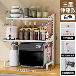 Kitchen Storage AOLIVIYA Official Adjustable Microwave Oven Rack Rice Cooker Support Seasoning Air Fryer Countert