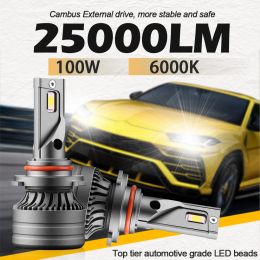 roadsun H11 H4 LED Lamp H7 Car Headlight Bulb HB3 HB4 9005 9006 H1 Led Canbus CSP Auto Fog Lights 100W 25000LM 6000K 12V 24V