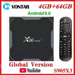 Set Top Box Vontar Amlogic S905X3 Android 9.0 TV Box X96Max Plus 8K Smart Media Player 4GB RAM 64GB ROM X96 Max Set-top Box QuadCore 5G WiFi Q240330