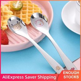 Spoons Cute Spoon Can Be Washed In The Dishwasher Multi-function Safe And Stylish Baby Utensils Tableware Selling