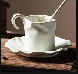 Mugs 150ml Coffee Cup And Saucer Set Afternoon Tea Ceramic Mug Milk Cups Water Home Drinkware Gift
