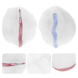 Laundry Bags 2 Pcs Wash Bag Sock Washing For Machine Mesh Ladies Miss