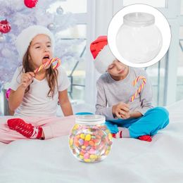 Storage Bottles 3 Pcs Small Candy Jars Snack Food Container Clear Tea Lids Containers Cookie Holder