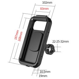 Bicycle Motorcycle Phone Holder Waterproof Case Bike Phone Bag Mobile Stand Support Scooter Cover For iPhone Xiaomi Samsung