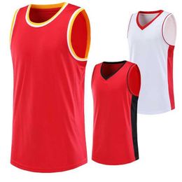 Men's T-Shirts Sports bra summer fitness vest mens gym leisure exercise top fitness breathable sleeveless training basketball vest J240330