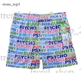 Psyco Bunny Shorts 2024 New Mens Fashion Beach Pants Skull Rabbit Psychological Bunny Surf Shorts Quick Dry European and American Style Psyco Bunny Shirt 1:1 725