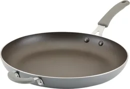 Pans Cook Create Nonstick Frying Pan/Skillet With Helper Handle 14 Inch - Grey