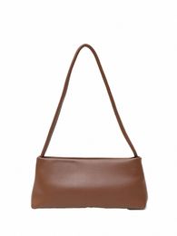 cezira Minimalist Style Women PU Vegan Leather Handbags Solid Color Simple Design Shoulder Purse Casual Daily Light Underarm Bag 67fl#