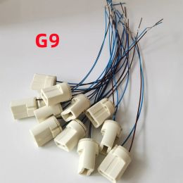 G4 G9 GU10 MR16 Base Holder Ceramic Wire Adapter Halogen Socket Connector for LED Bulb Lamp