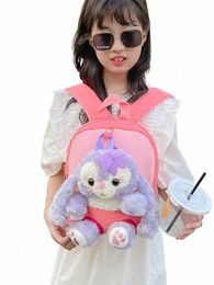 backpack Plushie Rabbit removable Preschool Bag Kids Backpack for Girls Cute Mini Backpacks c1M6#