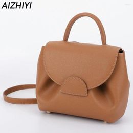 Shoulder Bags Cowhide Leather Luxury Handbag Brand Designer Bag For Women Side Chic Purse Shopper Bolsas Ladies Clutch Tote