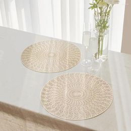 Table Mats Wear-resistant Placemats Durable Hollow Design Placemat Functional Anti-scald Mat For Home Kitchen Protection Modern