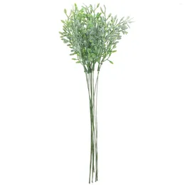 Decorative Flowers 10pcs Artificial Greenery Stems Faux Picks Wedding Bouquet Table Centrepieces