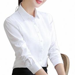 white Shirt Woman 6XL Plus Size Blouse Office Lady Pink Shirt Lg Sleeve Women Shirts and Blouss Korean Fi New Ladies Tops Z6r8#