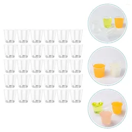 Disposable Cups Straws 100 Pcs Drinking Glasses S Juice Cup Multifunction One-off Multipurpose Clear Beverage Water Party Mug