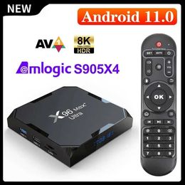 Set Top Box Vontar X96 Max Plus Ultra TV Box Android 11 Amlogic S905X4 8K Video Dual WiFi BT Media Player X96MAX Android 11.0 Set-top Box Q240330