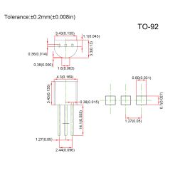 100PCS Original TO-92 Transistor 2N2222A 2N2907A BC327 BC337 2N3904 2N3906 S8050 S8550 A1015 C1815 BC557B 27 Values Transistors