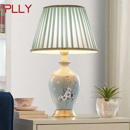 Table Lamps PLLY Contemporary Ceramics Lamp American Luxurious Living Room Bedroom Bedside Desk Light El Engineering Decorative
