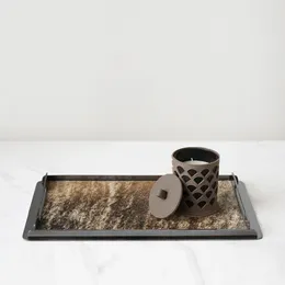 Decorative Figurines Modern Metal Horse Hair Tray Place Settings Sample Room Bedroom El Coffee Table Candle Decorations