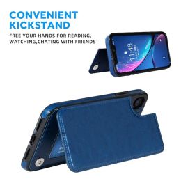 Leather Retro Card Holder Flip Cover for iPhone 11 12 13 14 15 Pro Max Mini Wallet Case XR X XS Max 8 7 6S Plus 5S SE 2022 2020