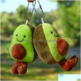 Keychains & Lanyards 12Cm Cartoon Avocado Pendant Cute Fruit P Toy Kaii Stuffed Doll Keychain Bag Birthday Gift For Kids Drop Deliver Dhfpb