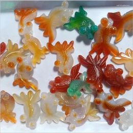 Pendant Necklaces Multicolor Agate Goldfish Jade Pendants Jewellery Store Live Broadcast Supply Wholesale