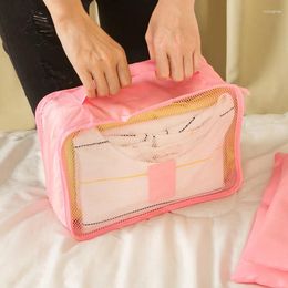 Storage Bags Travel Bag 6-piece Waterproof Clothing Organising Set
