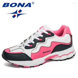 Casual Shoes BONA Designers Women Action Leather Running Ladies Mesh Athletic Sneakers Zapatos De Muje Comfy