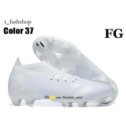 هدية حقيبة رجالي عالية في الكاحل أحذية كرة القدم دقة FG Firm Ground Laceless Cleats دقة.