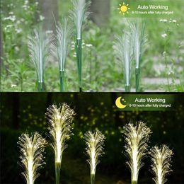 Solar LED Garden Reed Lights Outdoor Decorative Waterproof Solar Powered Flower Stake Light Christmas Lights for Yard Lawn Garde