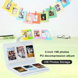 Universal 3 inch Photo Album for Instant Mini 12 Coil Album Picture Case for Fujifilm Instax Film 12 MINI Photo Paper 108 Pocket