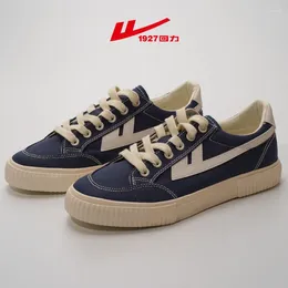 Walking Shoes Original WARRIOR Lace Up Men's Casual Canvas Women's Low Cut Skateboard Breathable Leisure Footwear WXY-C408T