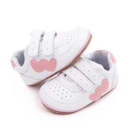 Baby Sneaker TPR Sole Anti-slip Soft PU Breathable Comfortable Baby First Walking Shoes for Toddler Boys and Girls 0-6-12 Months