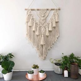 Tapestries Art Cotton Woven Tapestry Small Nordic Hand-woven Boho Craft Ornament For Living Room Bedroom Party Wall