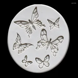 Baking Moulds Butterfly Decorative Pattern Silicone Mold Cake Cookie Texture Printed Cushion Crystal Drop Glue