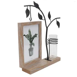 Frames 6 Inch Wrought Iron Po Frame Glass Vase Hydroponics Holder Nordic Style Plant Adornment Pograph